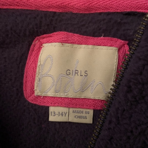 Mini Boden Dark Purple Hooded Sweatshirt 13 14 Super soft - Picture 2 of 2